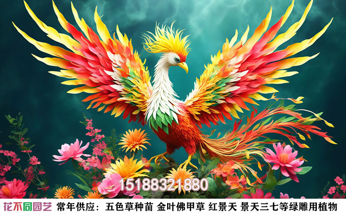 國慶主題綠雕方案